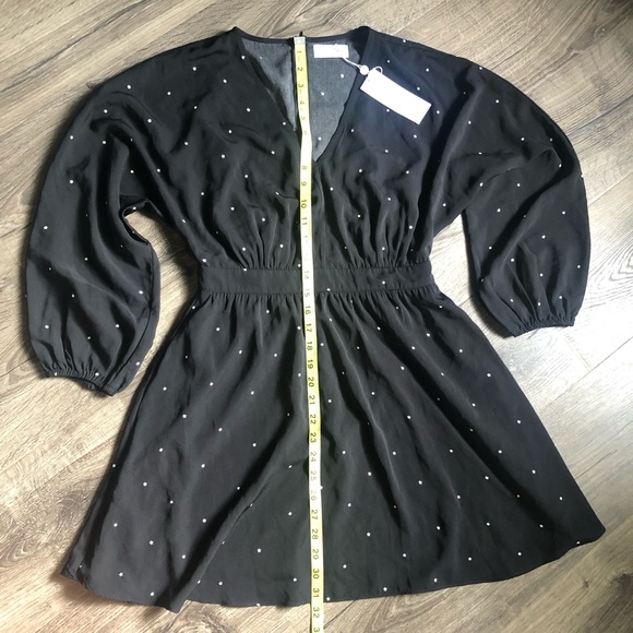 Sage The Label 🌿 Black Flowy Star Boho Dress S - Picture 7 of 9